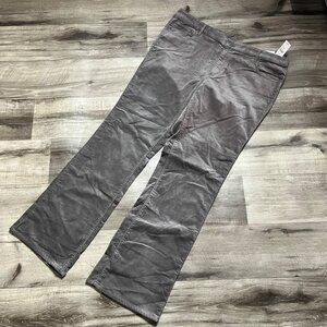 NWT LOFT Gray Boot Cut Corduroy Pants for Women